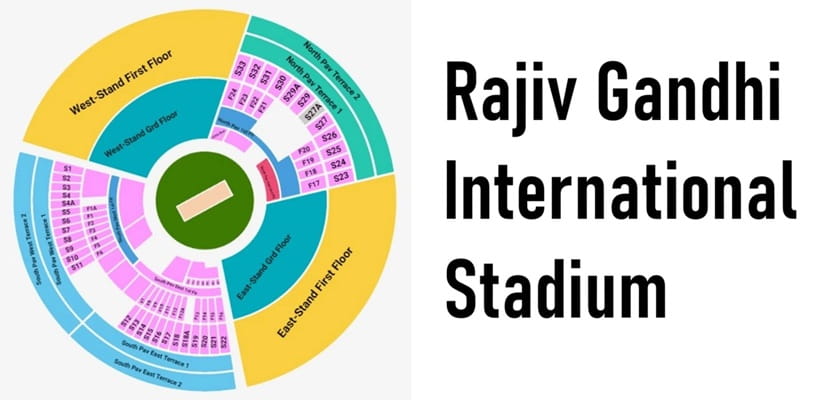 Rajiv Gandhi International Stadium Layout